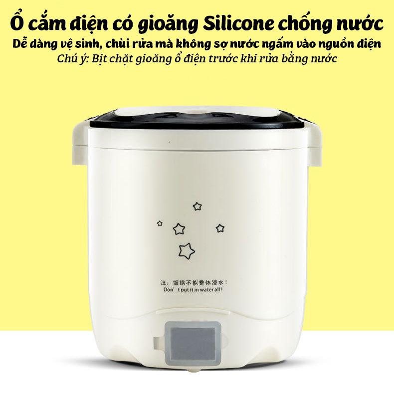 Nồi cơm điện mini 1.2L Mini RC nấu cơm làm bánh nấu cháo cho 1-2 người nấu cơm tại văn phòng bệnh viện