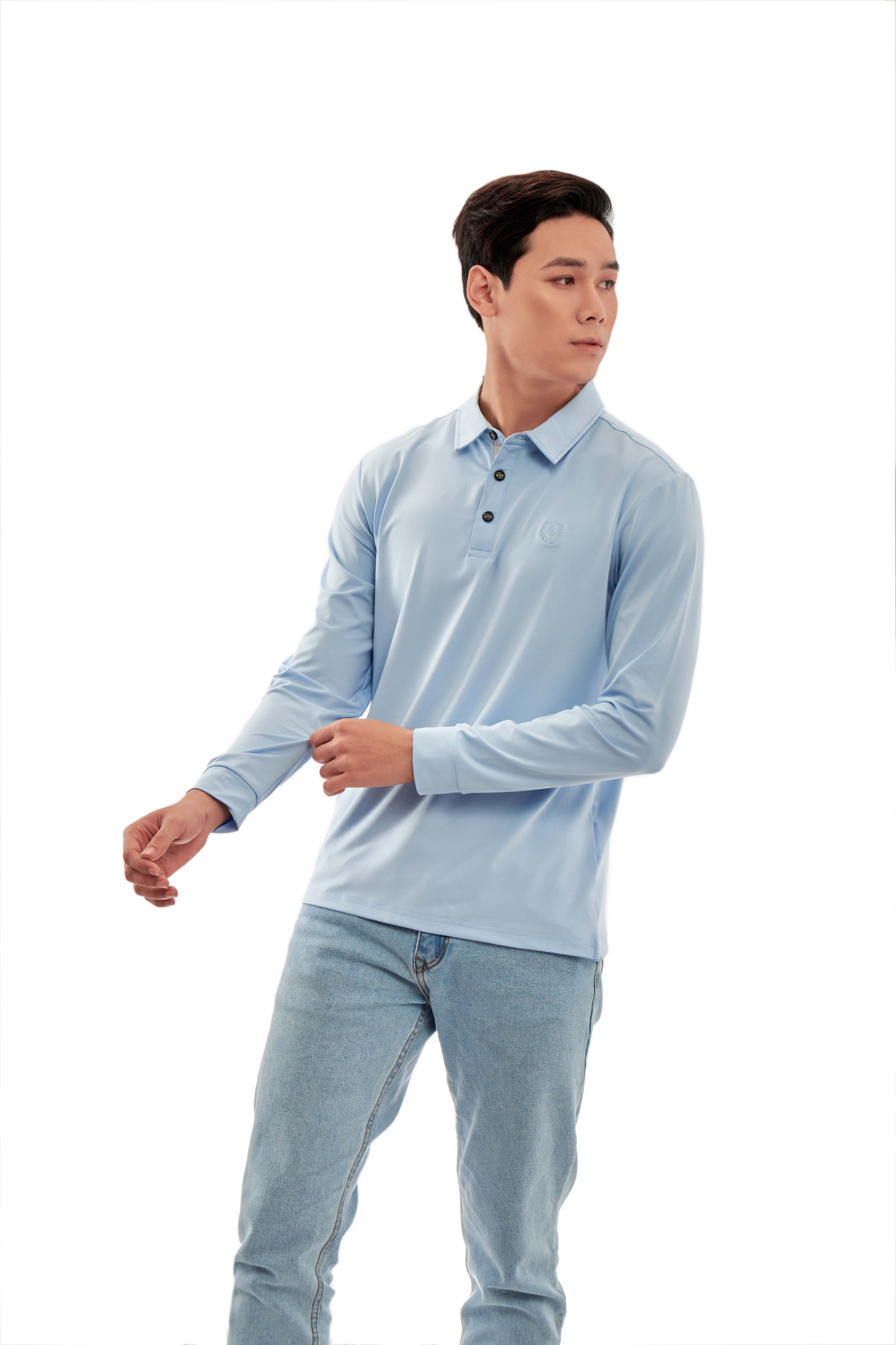 Áo Thun Nam Dài Tay Aligro Chất Liệu Cotton Cao Cấp, Siêu Mềm Mại, Dày Dặn, Cực Dễ Chịu, Thấm Hút Tốt ALGAPD054