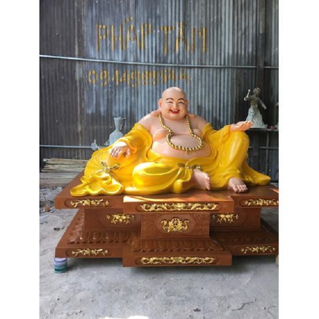 Tượng Đá Phật Di Lặc Cao 1m2 - Điêu Khắc Tượng Đá Chất Lượng Cao