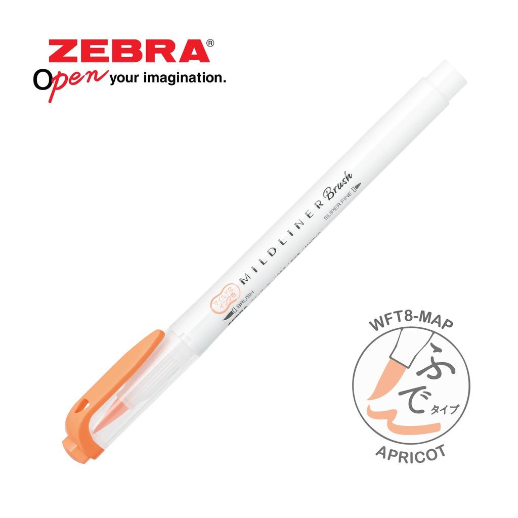 Viết Dạ Quang Zebra Mildliner Brush đầu cọ 10 MÀU MỚI