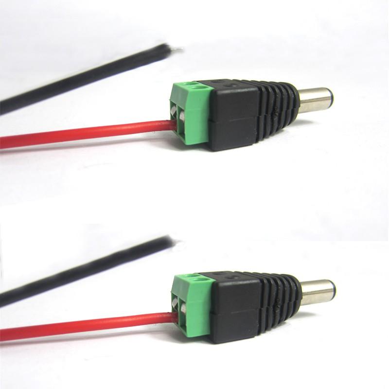 Set 10 đầu nối dây đèn DC 12V 5.5mm X 2.1mm