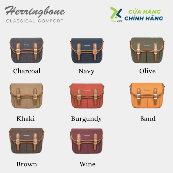 Túi máy ảnh Herringbone Maniere Large - Brown color