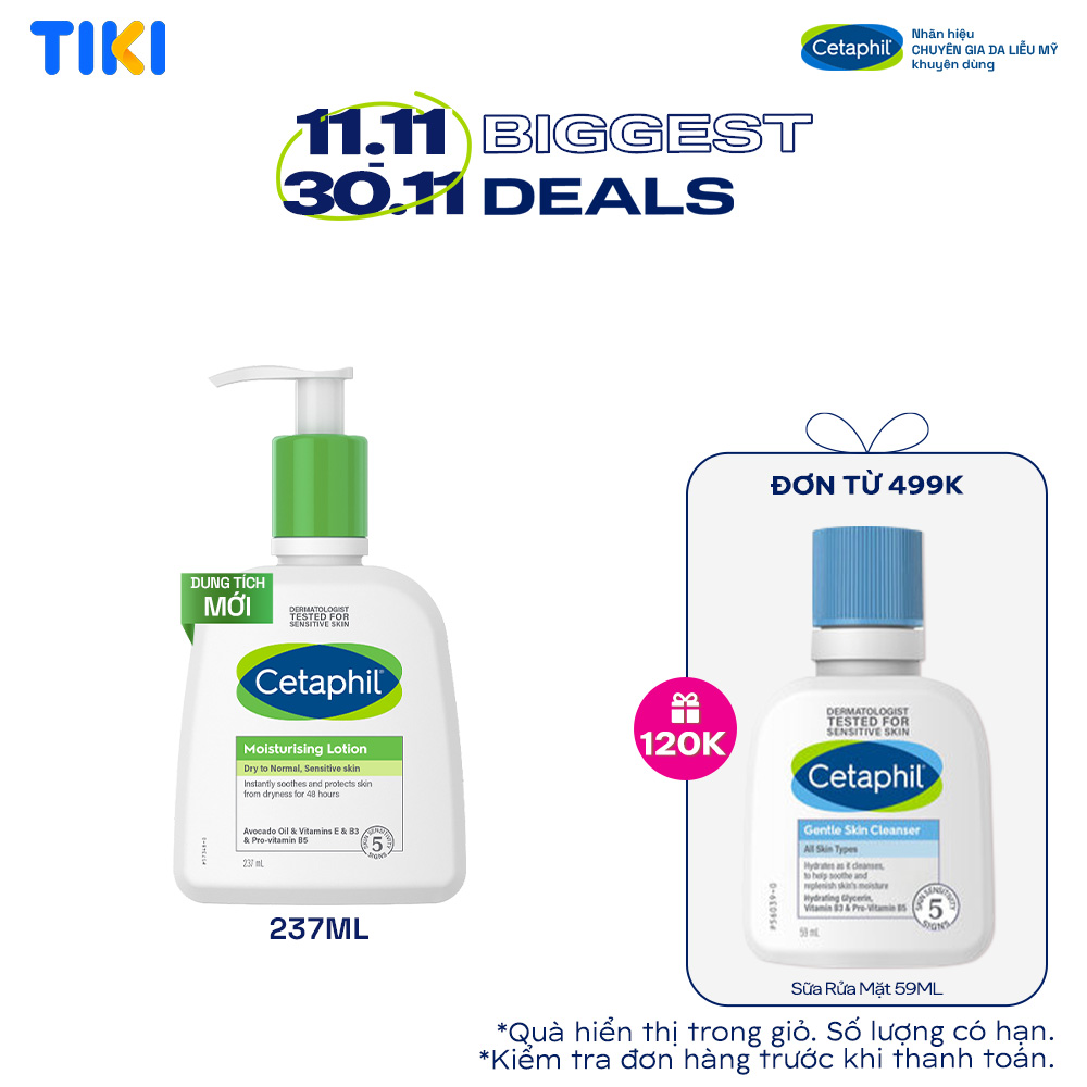 Sữa dưỡng ẩm cho da nhạy cảm Cetaphil Moisturizing Lotion 200ml