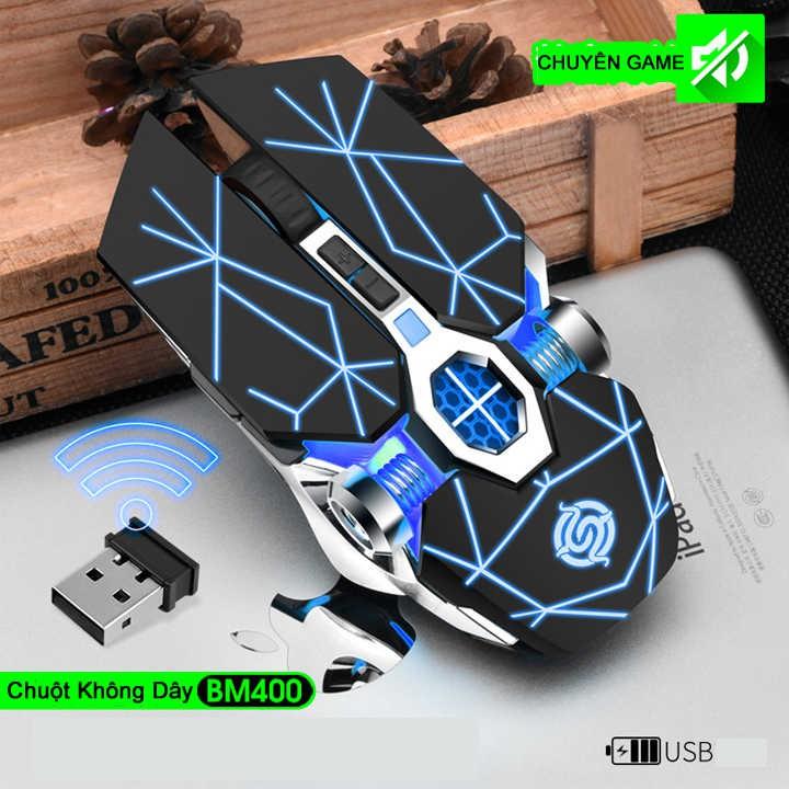 Chuột không dây chuyên game pin sạc Led 7 màu K-SNAKE BM400 CHUỘT ĐỈNH CHO DÂN PUBG &amp; FPS