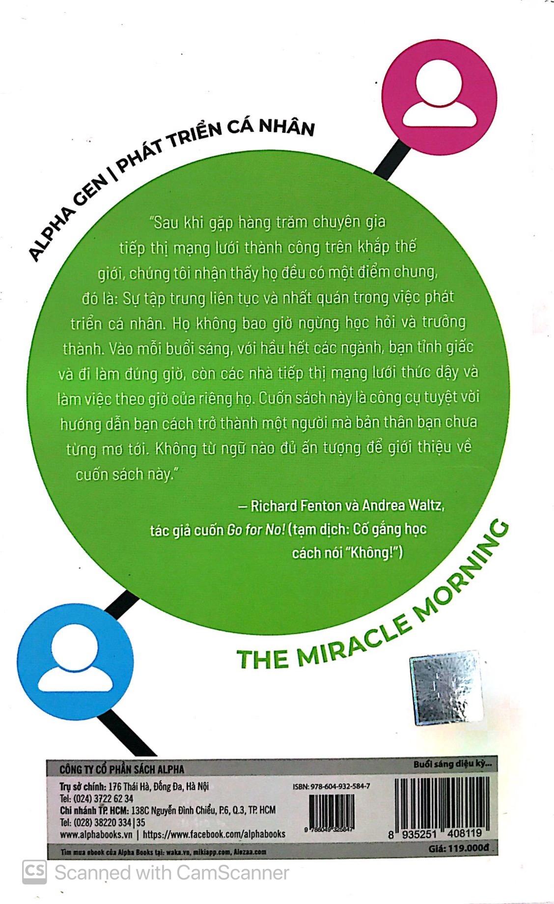 Sách Buổi Sáng Diệu Kỳ Dành Cho Nhà Tiếp Thị Mạng Lưới