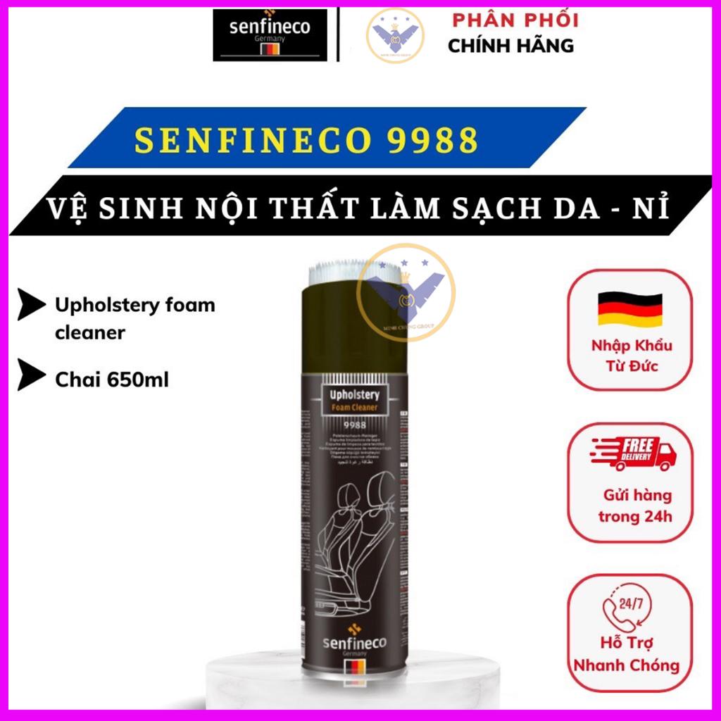 Dung dịch vệ sinh da, nỉ nội thất ô tô cao cấp - Senfineco 9988 - 650ml