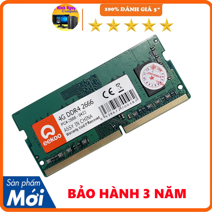 Ram Laptop Eekoo DDR4 4gb, DDR4 8gb bus 2666 - Hàng chính hãng