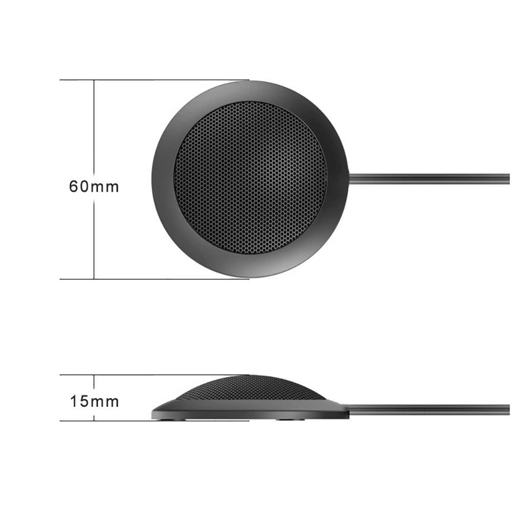 Micro thu âm đa hướng 360 độ để bàn dùng cho họp hội nghị trực tuyến chân cắm 3.5mm - hàng nhập khẩu