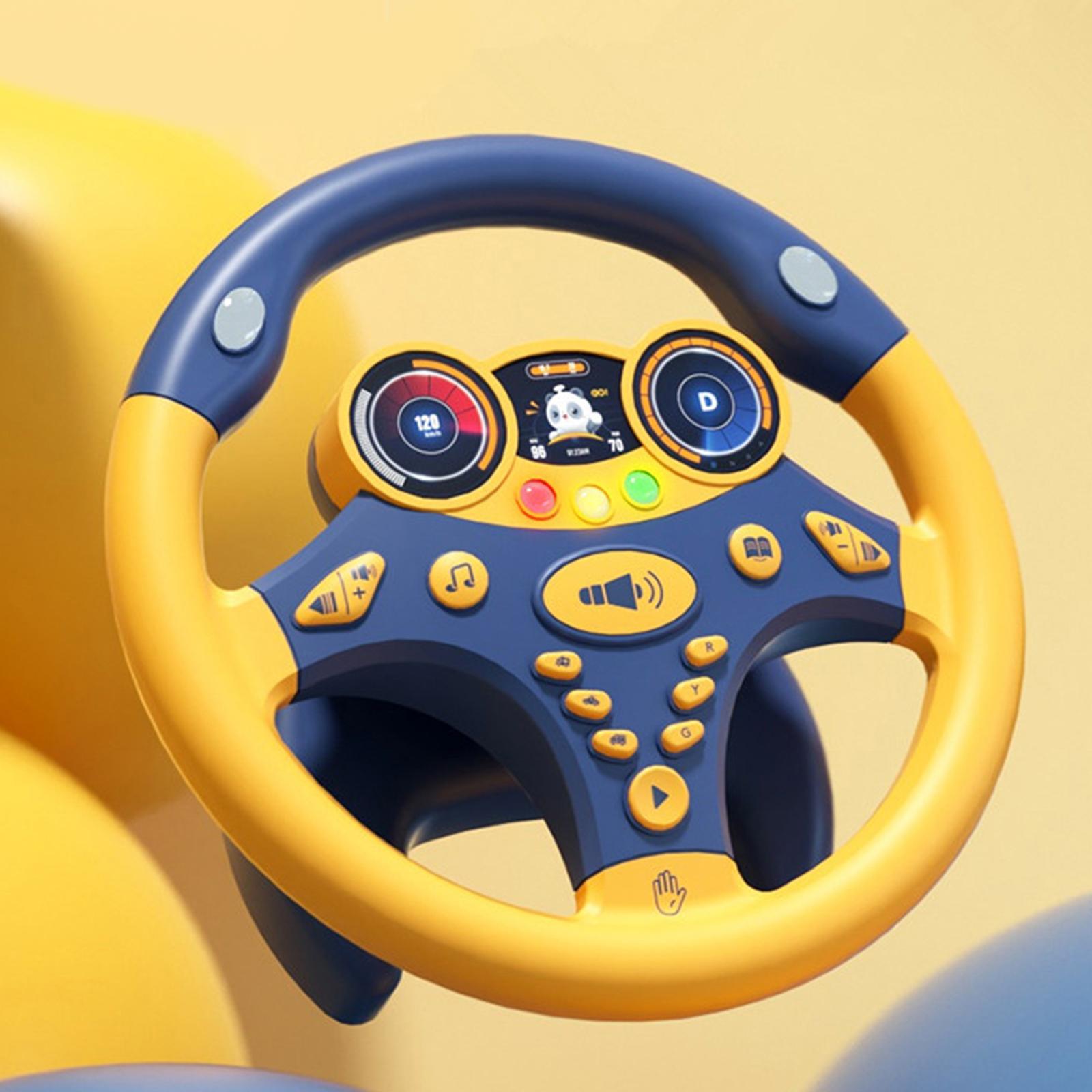 Simulation Steering Wheel Toy Learning Educational Toys Pretend Driving Toy for Children