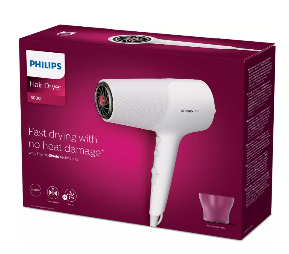 Máy sấy tóc Philips BHD500/00 - Sấy tóc nhanh khô - Bảo vệ tóc không bị quá nóng - Hàng Chính Hãng