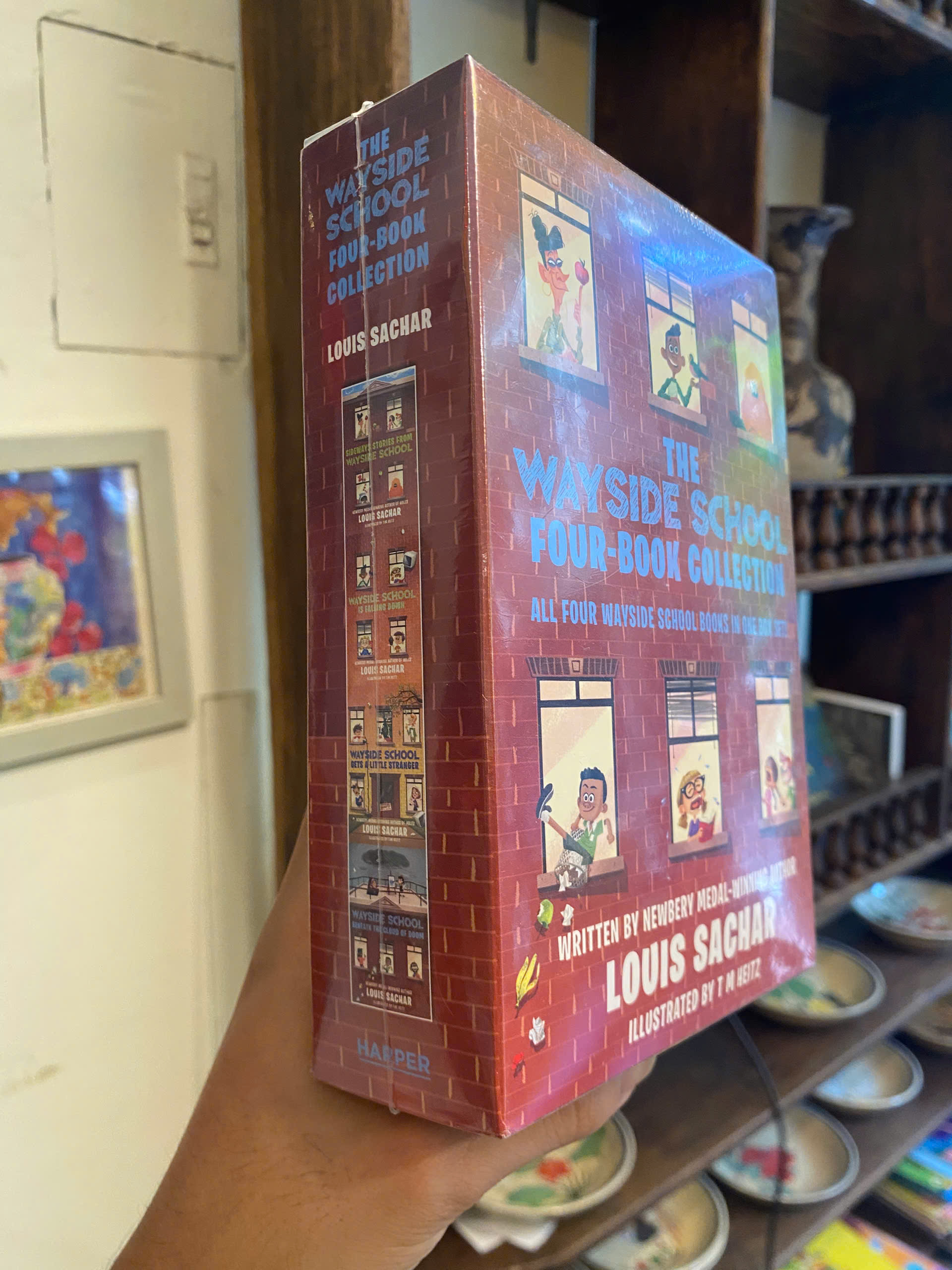 Sách - The Wayside School 4-Book Box Set by Louis Sachar | Children English Book / Ngoại văn