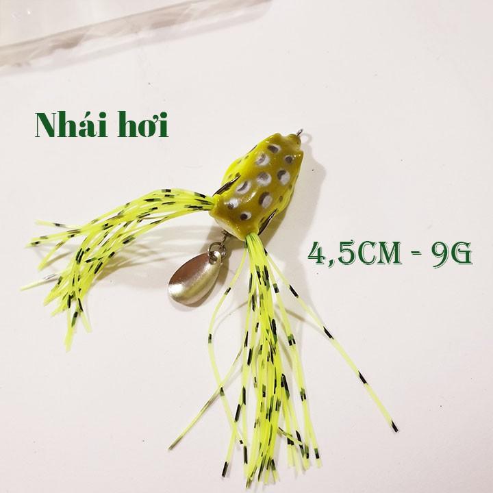 Hộp mồi câu lure 4 con + lưỡi móc mồi mềm + khóa + chì - hộp 4 mồi