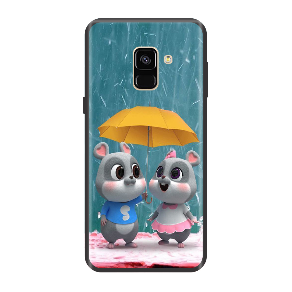 Ốp lưng TPU viền dẻo cho điện thoại SAMSUNG GALAXY A8 2018 Hình Chuột Tết 2020 Mẫu 14