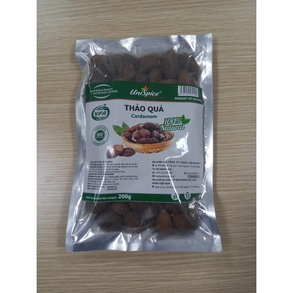 Thảo quả Unispice túi 200g- Gia vị tự nhiên/ gia vị nấu phở, bún bò