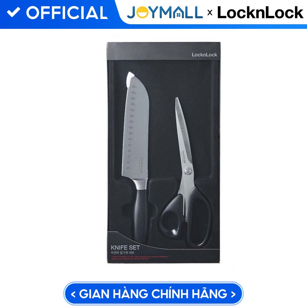 Bộ dao kéo nhà bếp Lock&Lock bằng thép không gỉ CKK303 CKK304 CKK305 - Hàng chính hãng chống ăn mòn - JoyMall