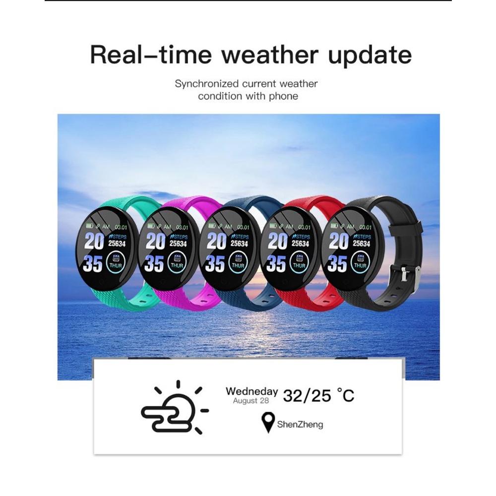 Đồng Hồ Thông Minh Smartwatch Mới Iwo Đồng Hồ Thông Minh D18 Chống Nước Vòng Đồng Hồ Thông Minh Theo Dõi Sức Khỏe/Nam Bluetooth Của Đồng Hồ Thông Minh Smartwatch ^ MK ^