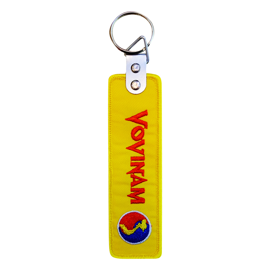 Móc Khóa Thêu Tân Việt Vovinam KMKVVNTV (10 x 3 cm)