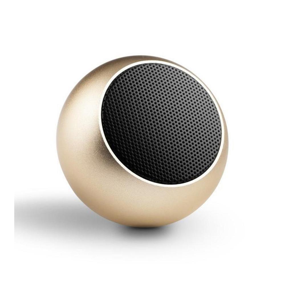 Loa Bluetooth mini Thể thao ngoài trời Bỏ túi Loa không dây Kết nối TWS Vỏ thép nhỏ Vỏ kim loại Loa nghe nhạc âm thanh nổi Màu sắc: Vàng