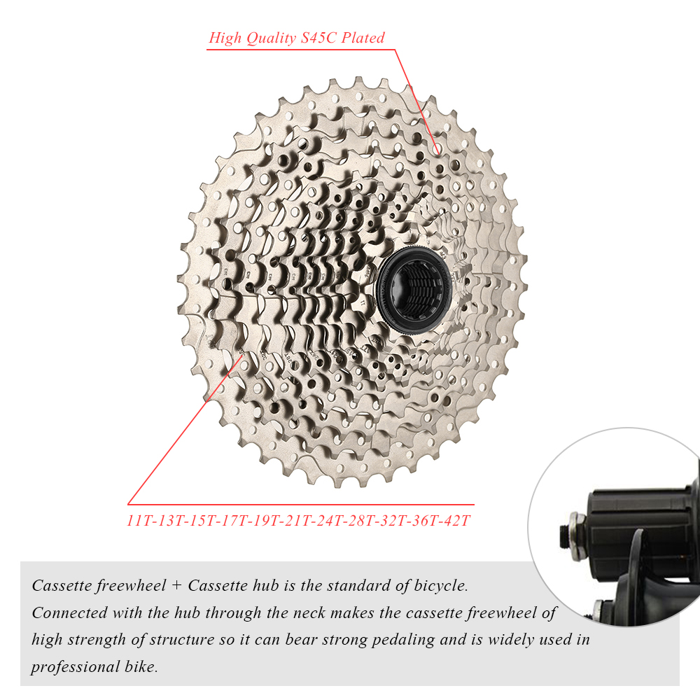 Líp 11 Bánh Răng Bằng Thép Không Gỉ Cho Xe Đạp MTB