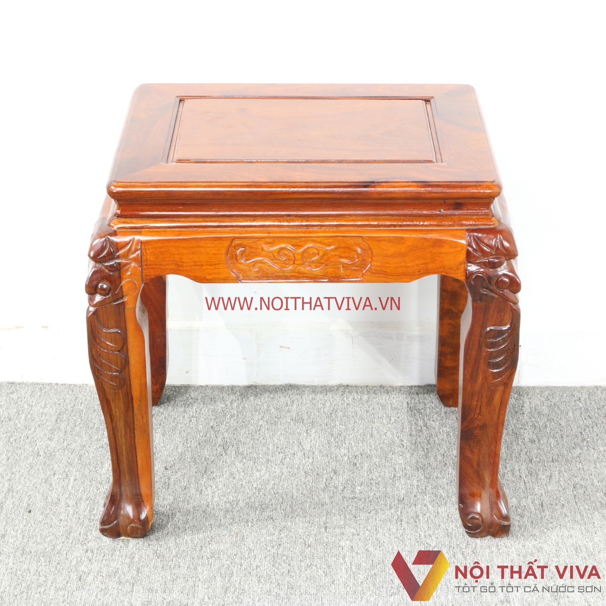 Bộ Bàn Ghế Salon Gỗ Hương Chạm Đào 6 Món Tay 10