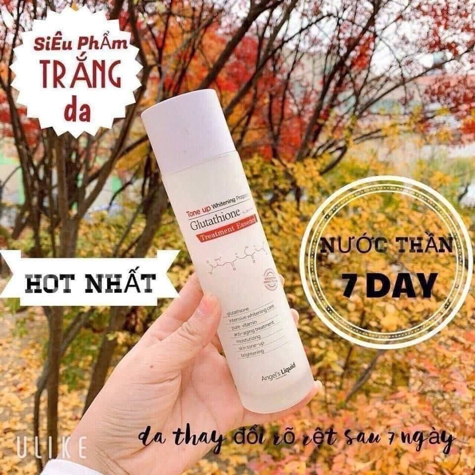 Nước Thần Giúp Trắng Da Làm Mờ Thâm Angel's Liquid Tone Up Whitening Program Treatment Essence 150ml