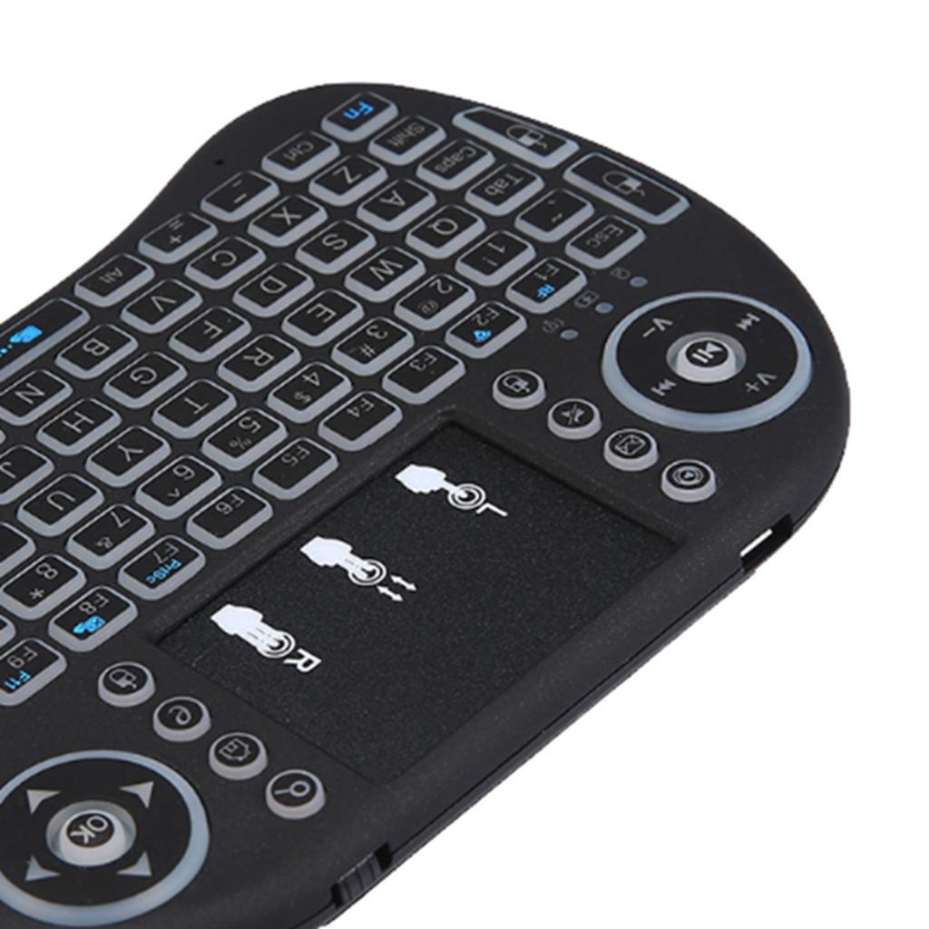 Mini Wireless Plug And Play Backlight Touchpad Keyboard Optical Mouse