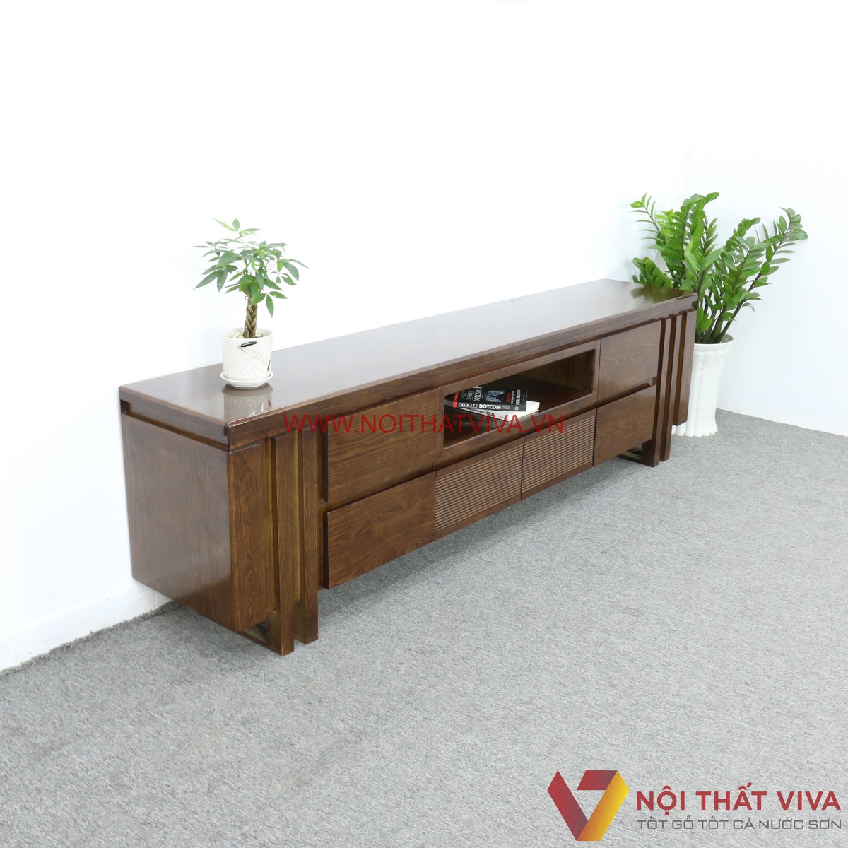 Kệ Tivi Gỗ Sồi Nga Hiện Đại Kiểu Hàn Quốc Đẹp Giá Rẻ