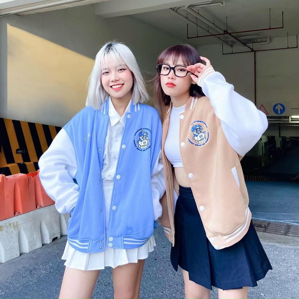 Áo Khoác Nỉ Bông Cardigan Unisex Nam Nữ Form Rộng | in Gấu Armous TEDDY Ulzzang