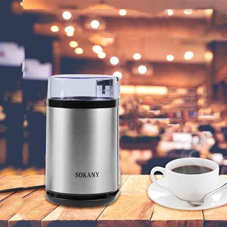 Máy xay Cafe mini tự động thép không gỉ - Sokany 3001 - Hàng chính hãng