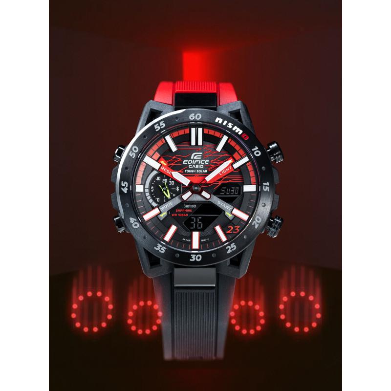 Đồng Hồ Nam Dây Nhựa Casio Edifice ECB-2000NIS-1ADR NISMO | Kính Sapphire | Bluetooth | Năng lượng mặt trời | ECB-2000NIS-1A Limited Edition