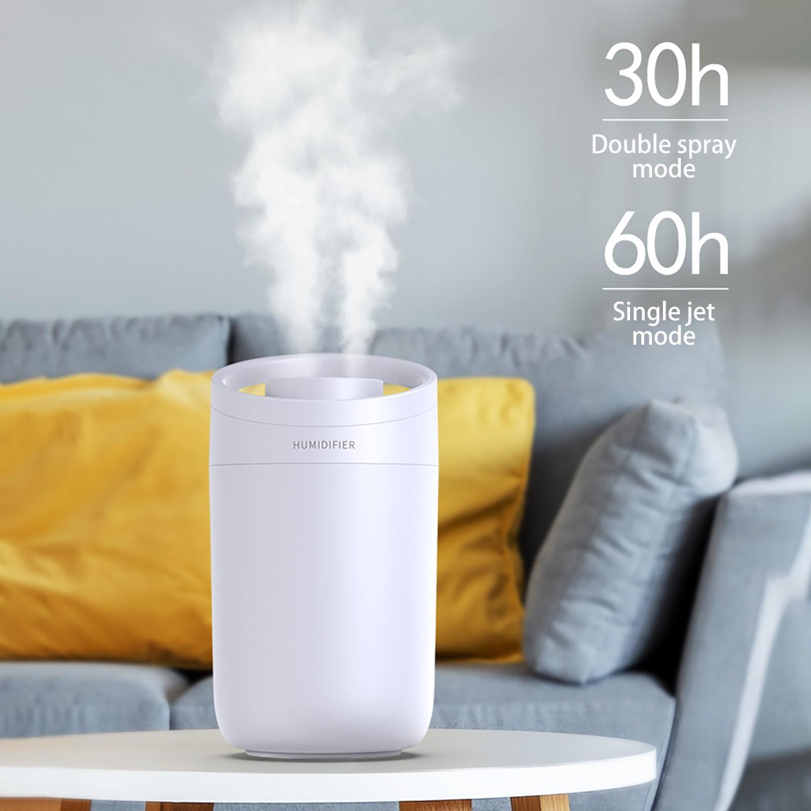 3l Công Suất Lớn Đôi Xịt Phun Sương Tạo Độ Ẩm Văn Phòng Nhà Máy Tính Để Bàn Máy Phun Sương Tạo Độ Ẩm Usb Im Lặng Không Khí Thơm Khuếch Tán Tinh Dầu Khuếch Tán #4