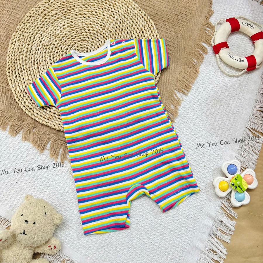 [Size 6-9m] Body Đùi Kẻ Sọc FORM TO Cotton Mềm, Co Giãn, Thấm Hút Mồ Cho Bé Trai/ Bé Gái - Hàng Xuất Dư