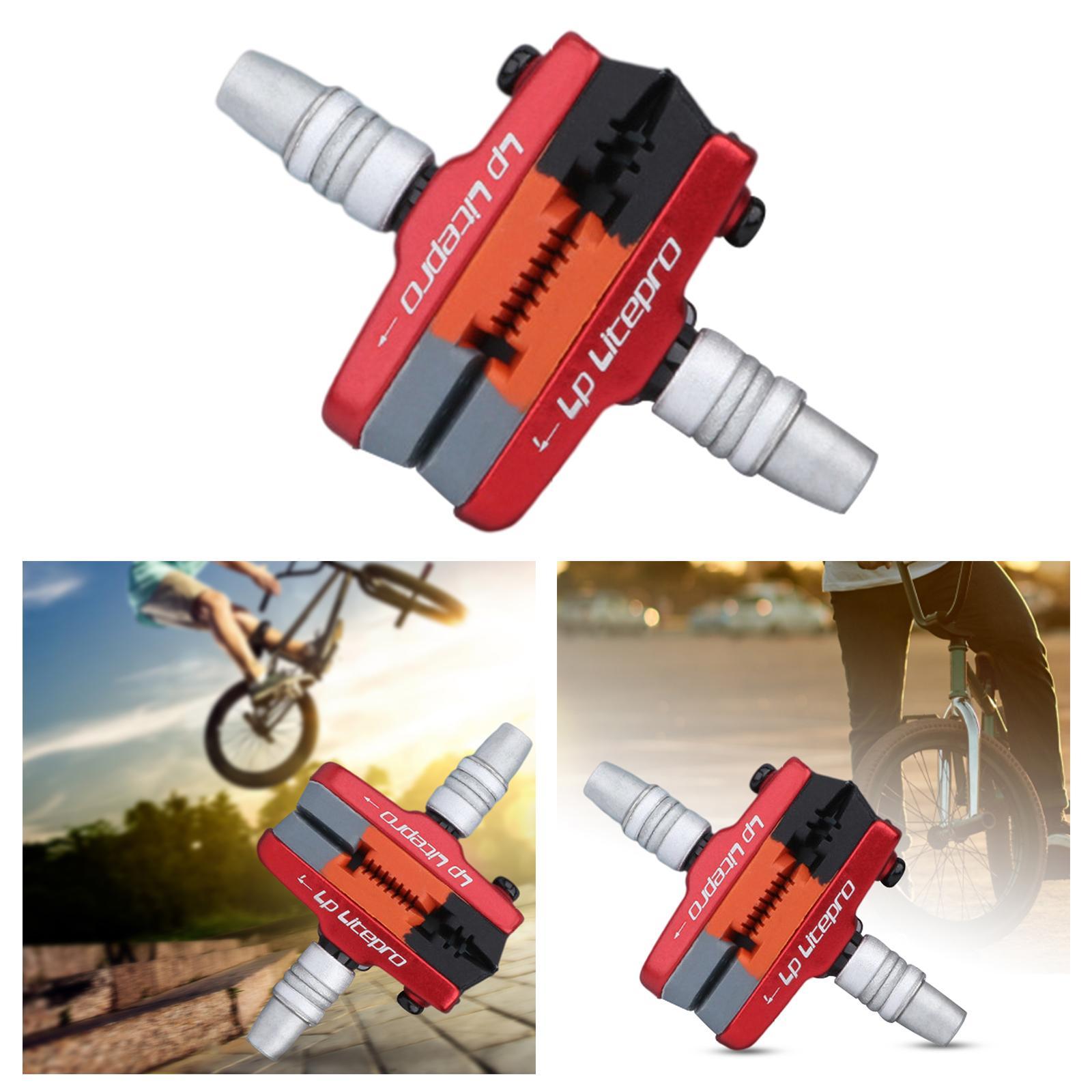 2x 2x Premium Durable Bike Brake Blocks Mountain Road Brake Pads Repair Accessories