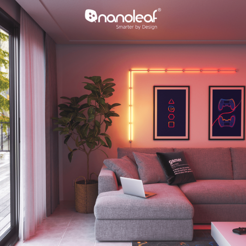Đèn LED RGB lắp ghép thông minh Nanoleaf Lines Squared 10 thanh đèn