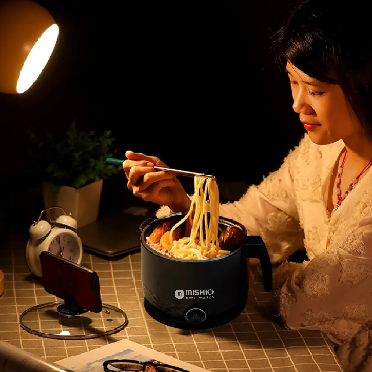 Ca Nấu Đa Năng MK214 Màu Đen - Hàng Chính Hãng