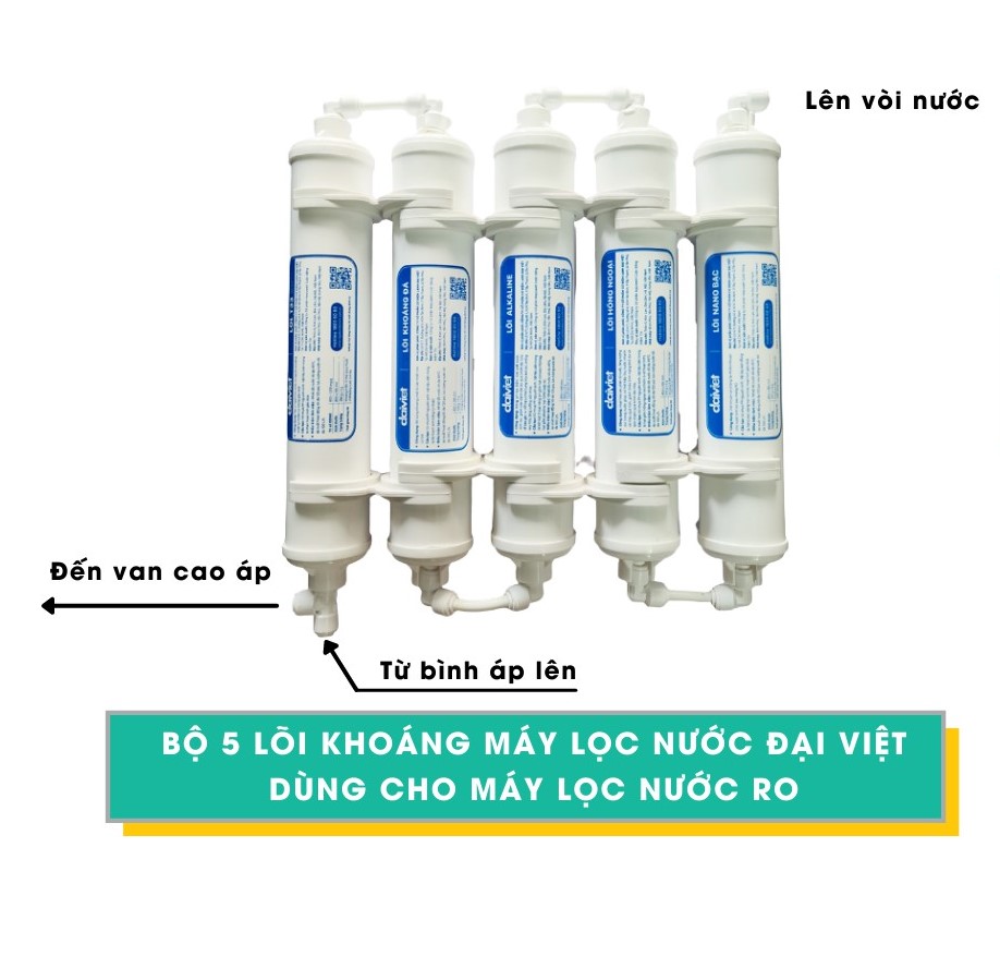 Combo 5 lõi khoáng nối nhanh Đại Việt - Hàng Chính Hãng