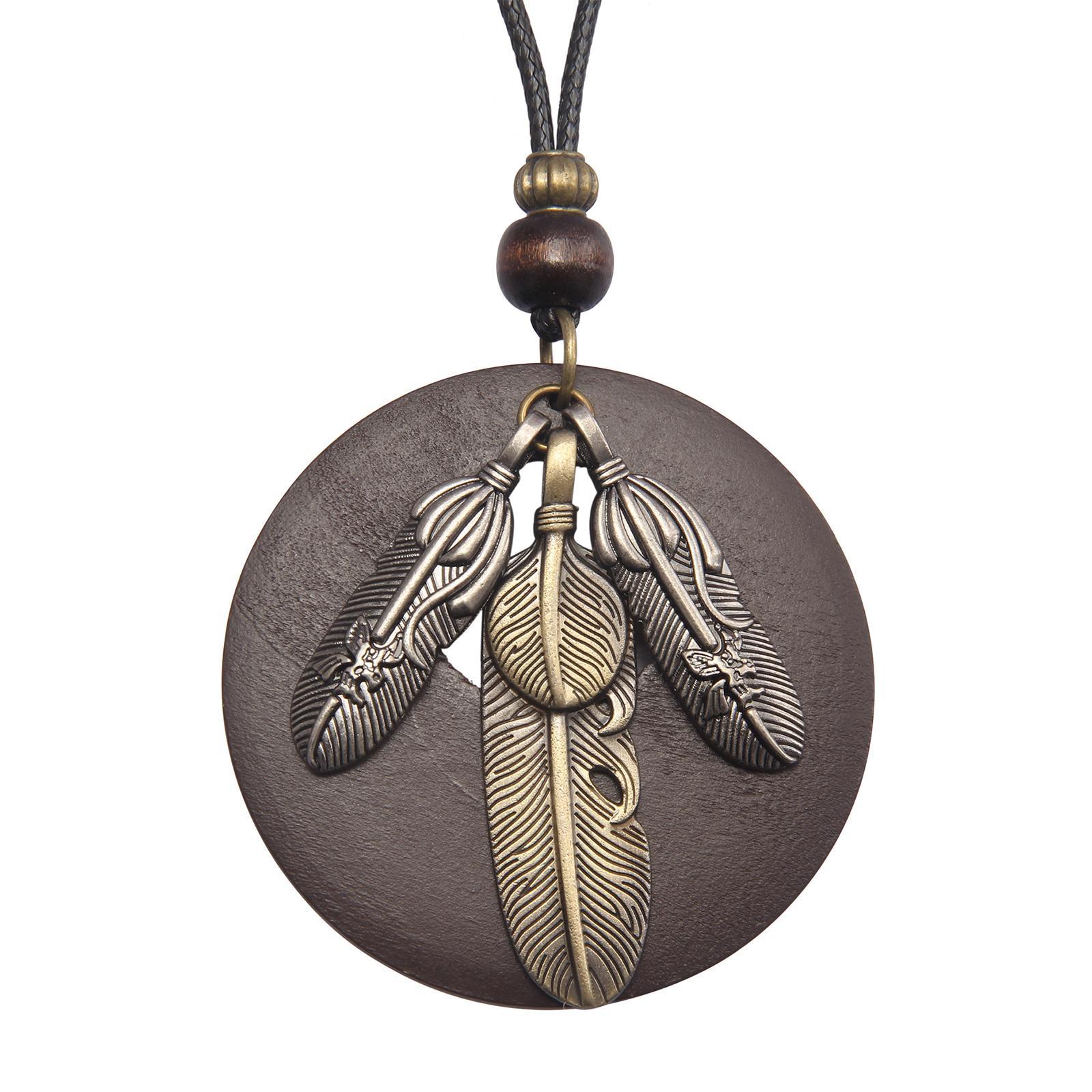 Feather Pendant Necklace Trendy for Anniversary Valentine's Day Mother's Day