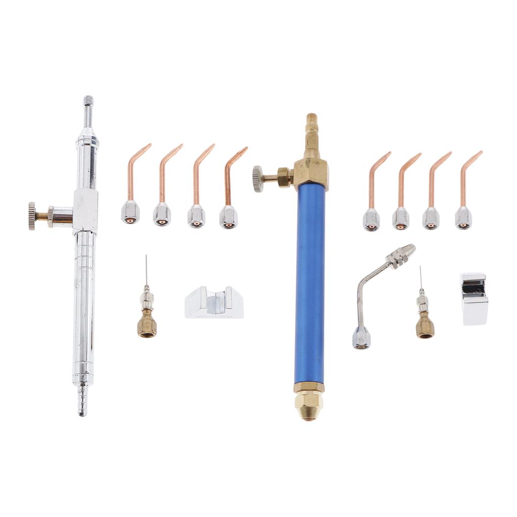 Gas Welding Torch Oxyhydrogen Jewelry Making Soldering Gun 4 Tip