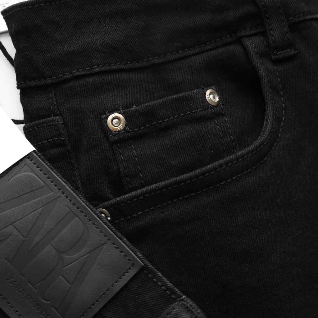 Quần jeans nam màu đen trơn form skinny chất cotton denim co giãn xịn QJZ4 - LASTORE MENSWEAR