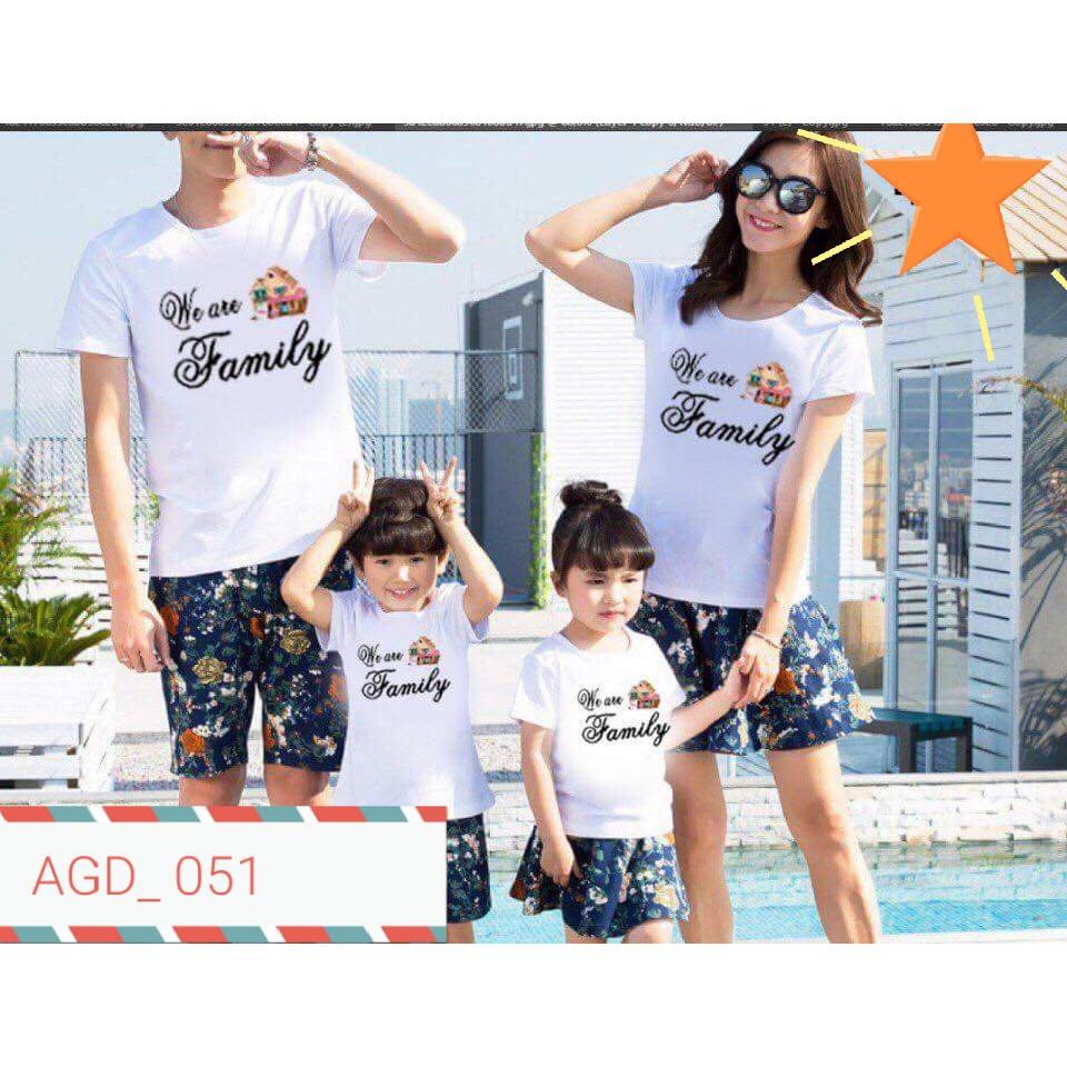 Áo gia đình phối chữ OUR Family - MÃ AGD 051
