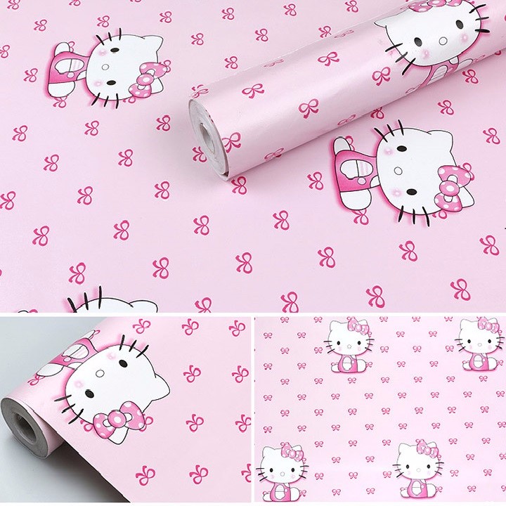 5m giấy decal cuộn Hello Kitty 3 DT109(45x500cm)