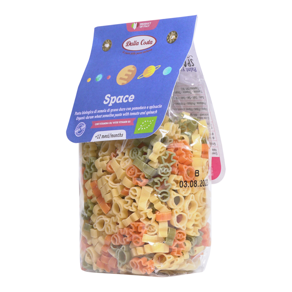 Nui Rau Củ Hữu Cơ Cho Bé Hình Space 200g Dalla Costa Organic