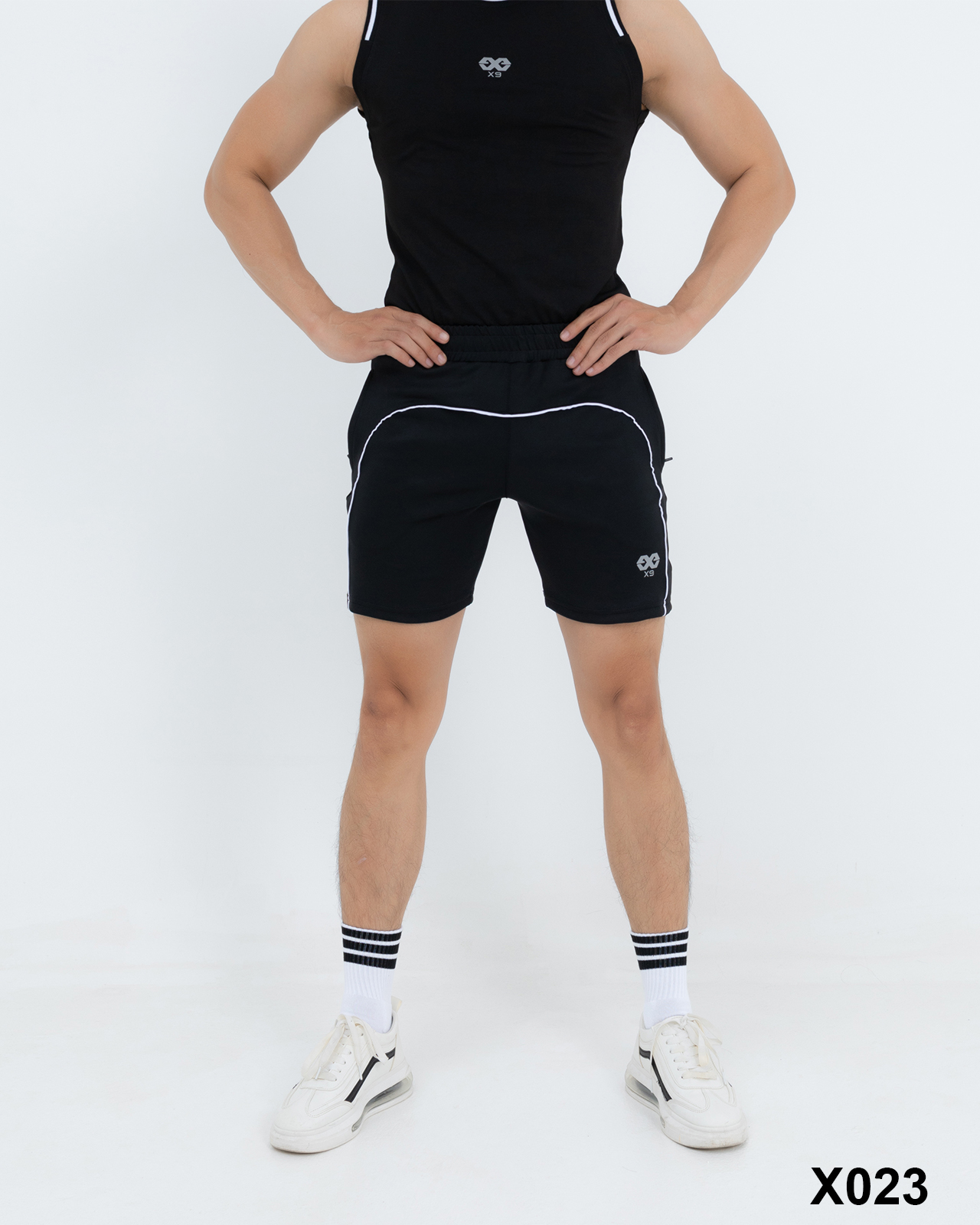 Quần Short Thun Nam Thể Thao Bo Viền - Chạy Bộ Tập GYm Sportswear - X023