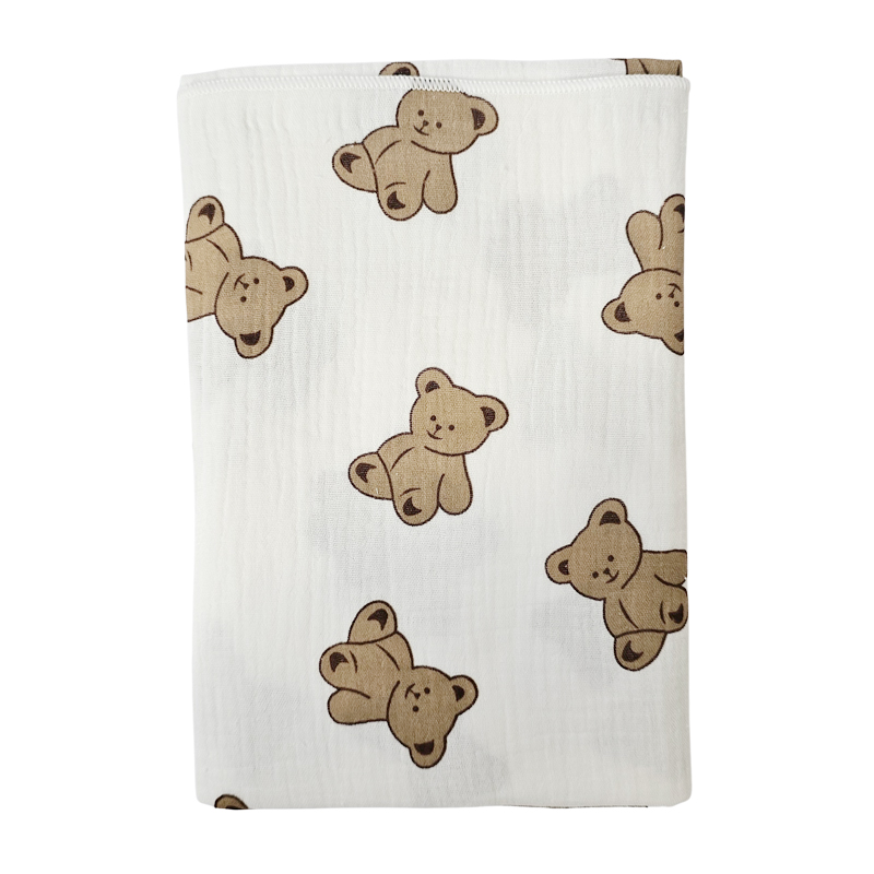 Khăn tắm nhăn bằng vải xô dày 2 lớp siêu mềm kích thước 85 x 95cm, an toàn cho làn da nhạy cảm nhất của trẻ sơ sinh