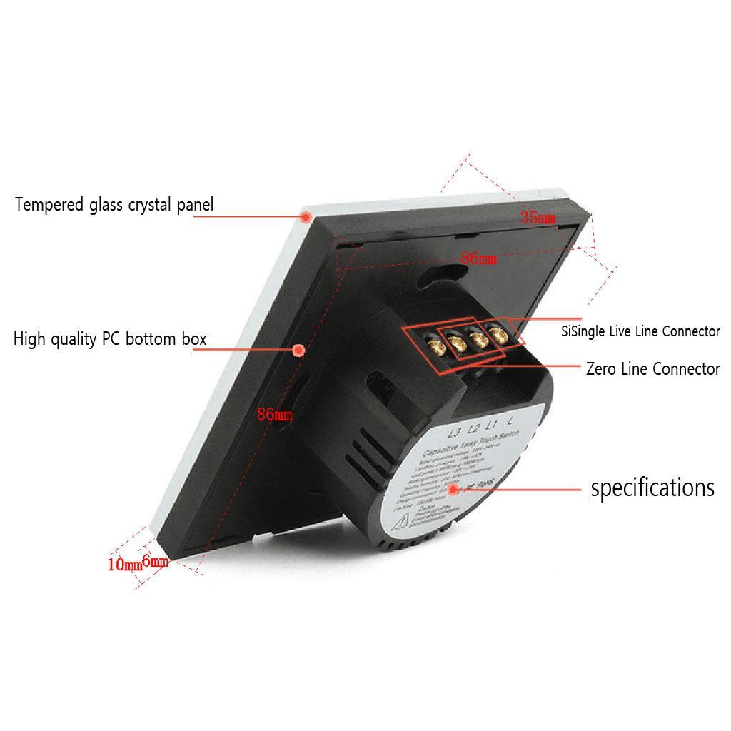 Touch Wall Switch with Wireless Remote Controller Panel Switch