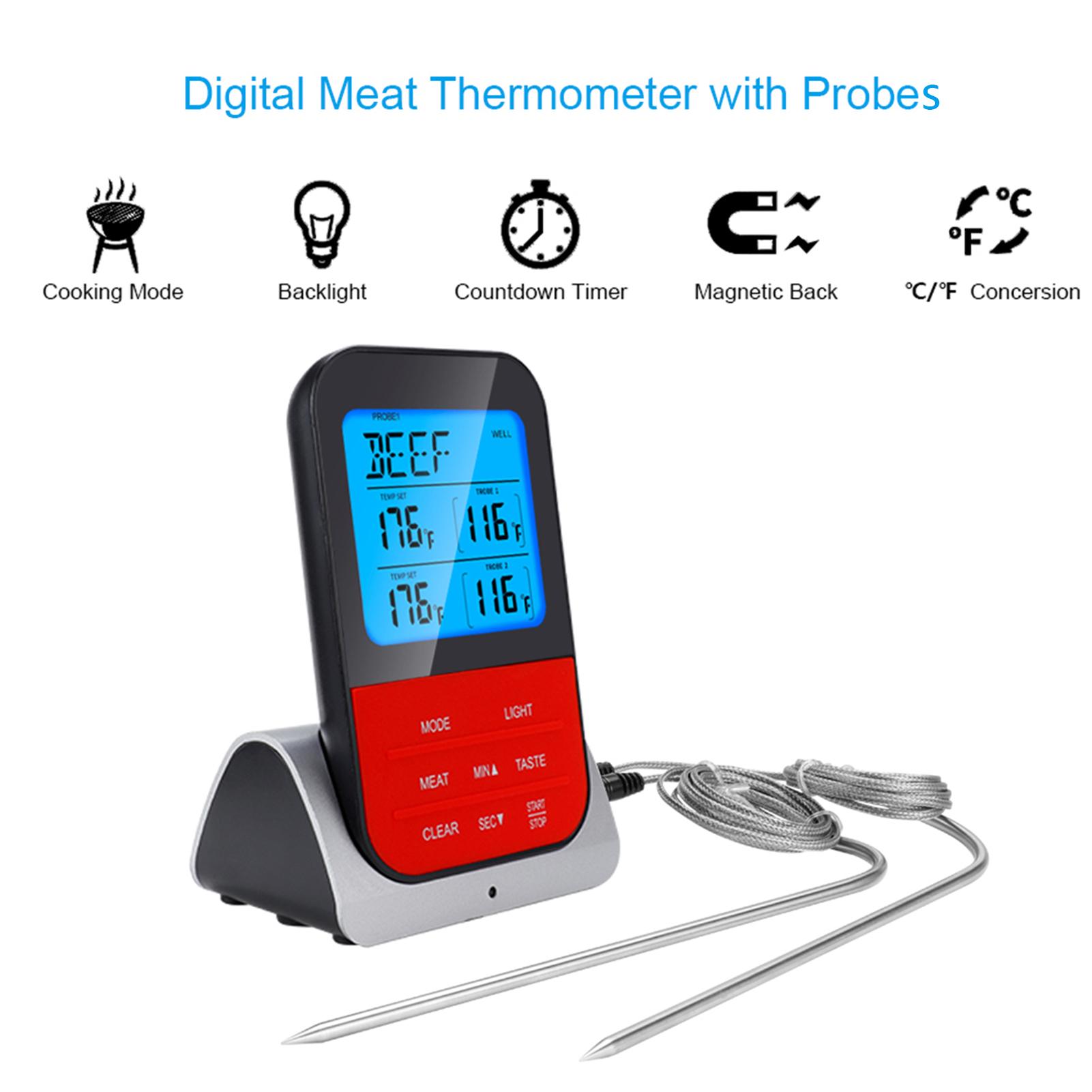 Nhiệt kế không dây, kỹ thuật số có báo động , màn LCD