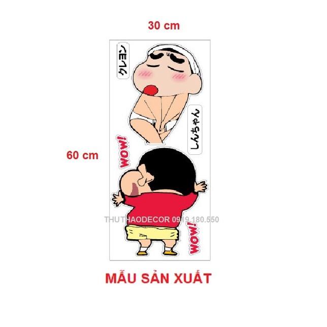 Decal dán Toilet SHIN BÚT CHÌ - Trang trí nhà cửa