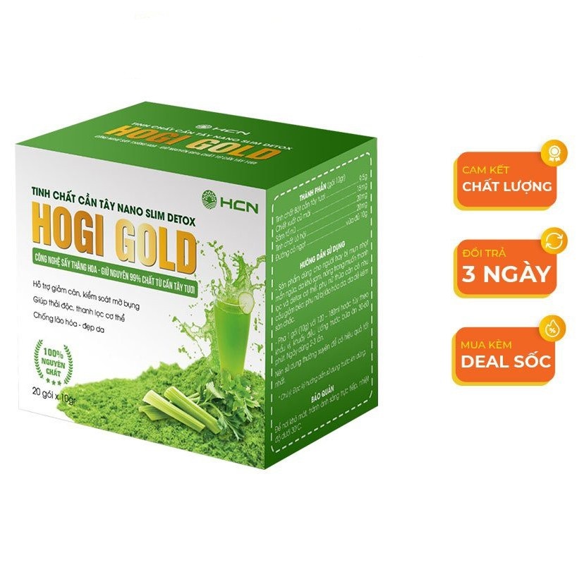 Tinh chất cần tây Nano slim detox cần tây Hogi Gold