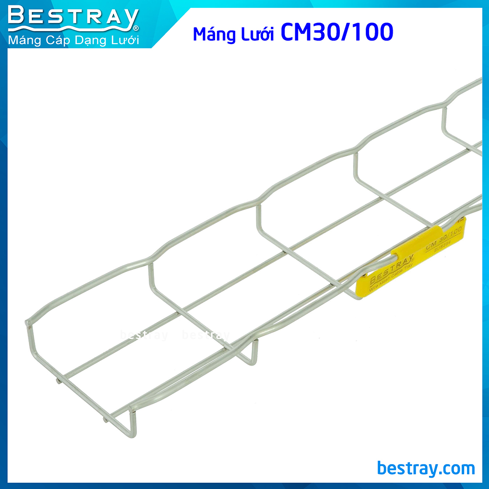 Máng Cáp Dạng Lưới Inox 304 - Thép | Các Loại Máng Lưới Bestray| Mã SP CM30