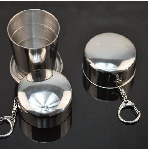 Ly cốc uống nước gấp gọn bằng inox cực đẹp, cốc cá nhân mang đi làm hoặc đi du lịch tiện lợi